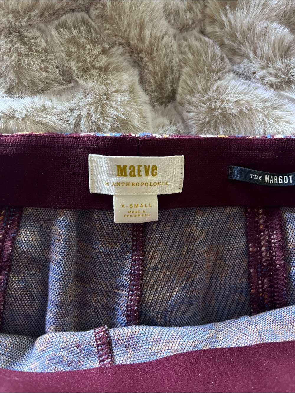 Anthropologie Maeve The Margot Kick-Flare Cropped Pants, XS, Pull on Elastic - Picture 5 of 6